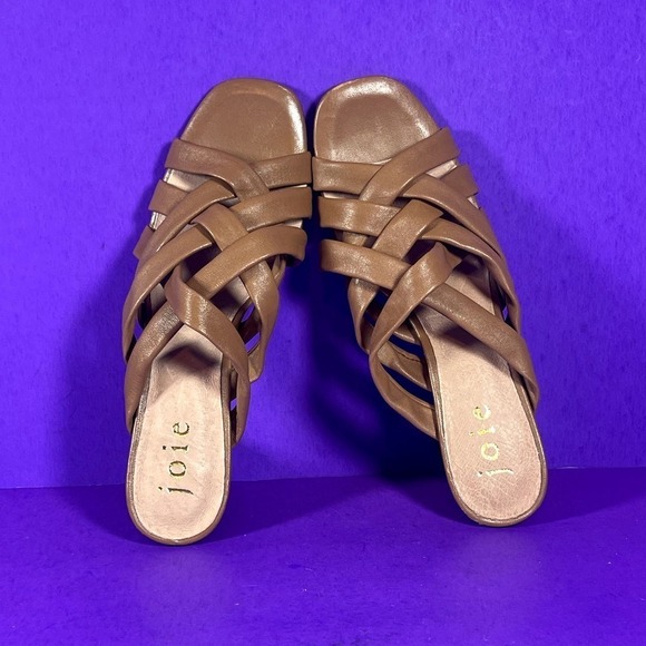 Joie Women's Luz Crisscross Mule In Cognac Brown Shoe Size 9.5 NWOT‎ - Picture 5 of 8